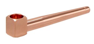 Messingpfeife, rosegold "KREFELDER"