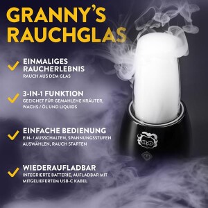 GRANNY`S Rauchglas Vaporizer/Bong