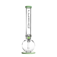 Lucid Bong Bauch und Standfuß Milky Green 45cm