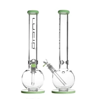 Lucid Bong Bauch und Standfuß Milky Green 45cm