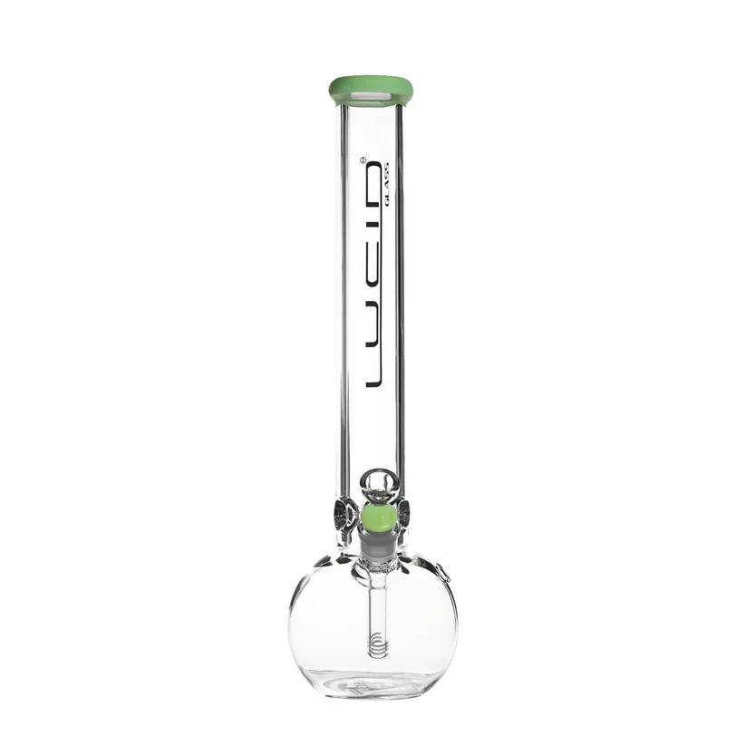 Lucid Bong mit Bauch Milky Green