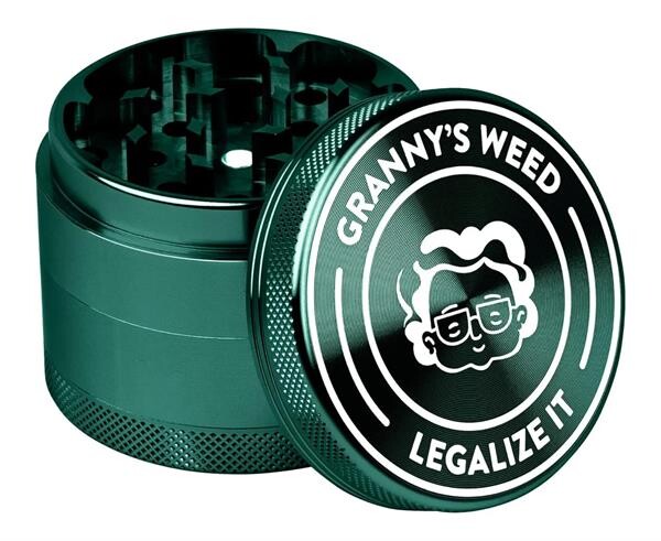 Grannys Weed Grinder 4teilig -Legalize It-