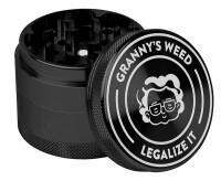Grannys Weed Grinder 4teilig -Legalize It- Black