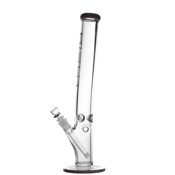 Lucid 7mm Bong Tower mit Knick und Eisfach Black