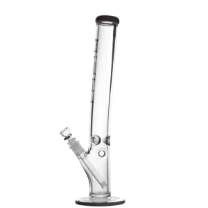 Lucid 7mm Bong Tower mit Knick und Eisfach Black