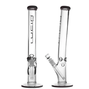 Lucid 7mm Bong Tower mit Knick und Eisfach Black