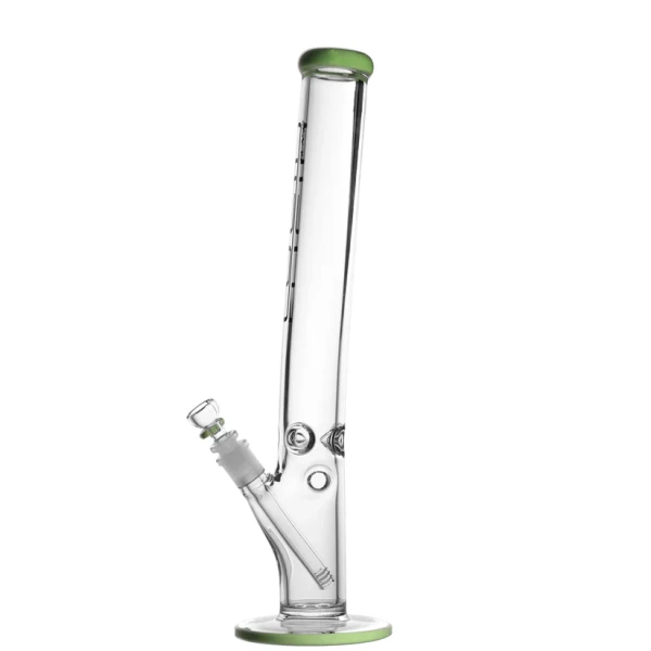 Lucid 7mm Bong Tower mit Knick und Eisfach Milky Green