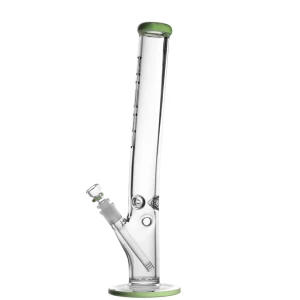 Lucid 7mm Bong Tower mit Knick und Eisfach Milky Green