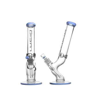 Lucid 7mm Bong Curved 36cm Milky Blue