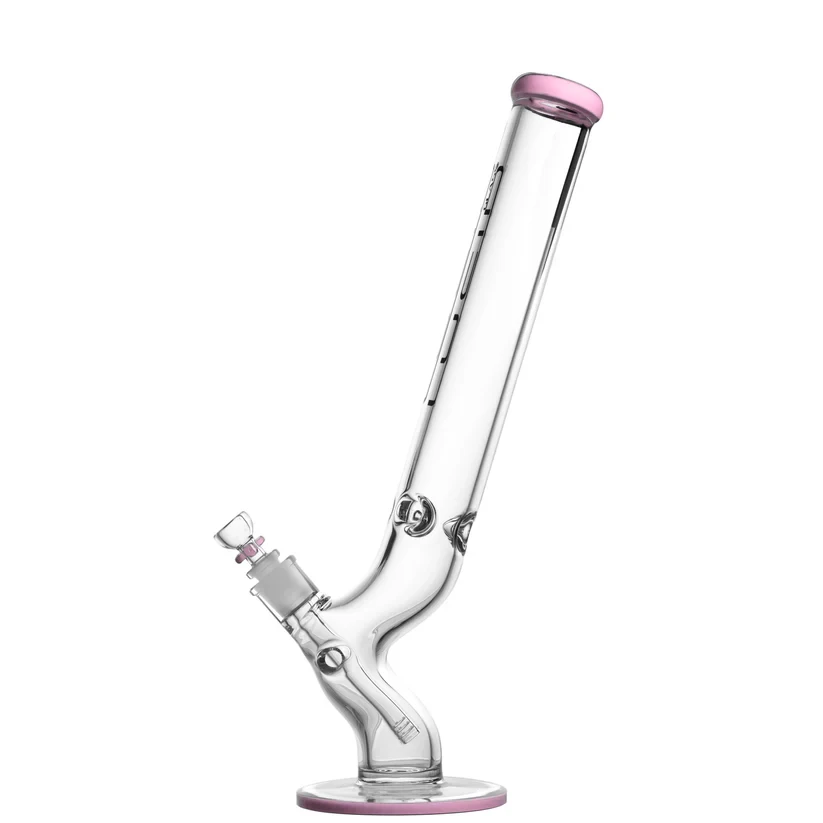 Lucid 7mm Bong Curved 45cm Milky Pink