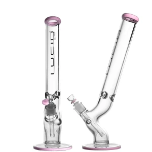Lucid 7mm Bong Curved 45cm Milky Pink
