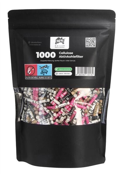 Kailar Cellulose Aktivkohle-Filter Slim ø 5,9mm,...