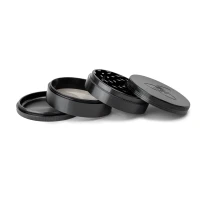 HIZN Alu Grinder 4-teilig schwarz XL
