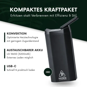HIZN Nanu Vaporizer Black