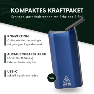 HIZN Nanu Vaporizer Arctic Blue
