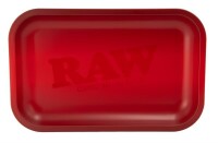 RAW Dreh-Tablett - Rolling Tray, SMALL "RAW Red Matte"