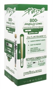 PURIZE® 800 Unbleached Prerolled Cones mit XTRA Ø6mm