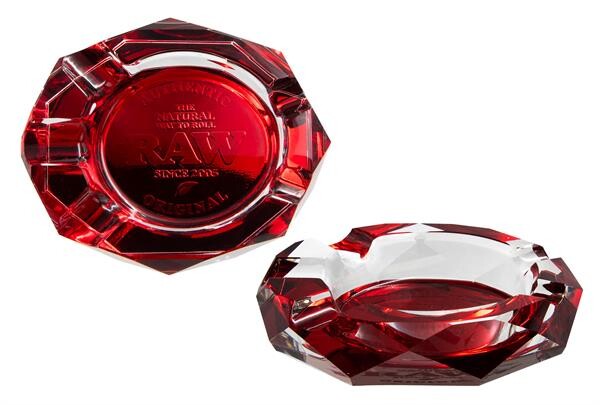 RAW Kristallglas Aschenbecher "Ruby"