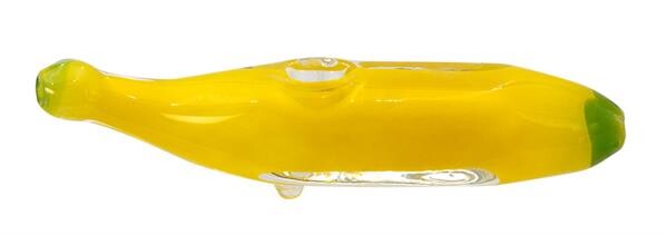 Glaspfeife Banane 15cm