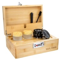 Bambus Stonerbox inkl. Grinder und Zubehör