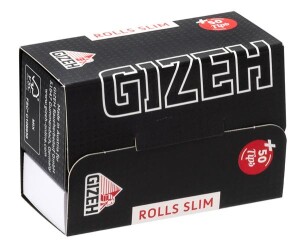 Gizeh EXTRA FINE (Black) Rolls Slim (44mm) + Tips