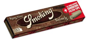 Smoking BROWN Unbleached King Size+Filtertips
