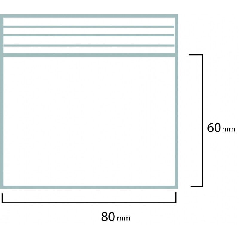 Tütchen 80x60 grüner Rand