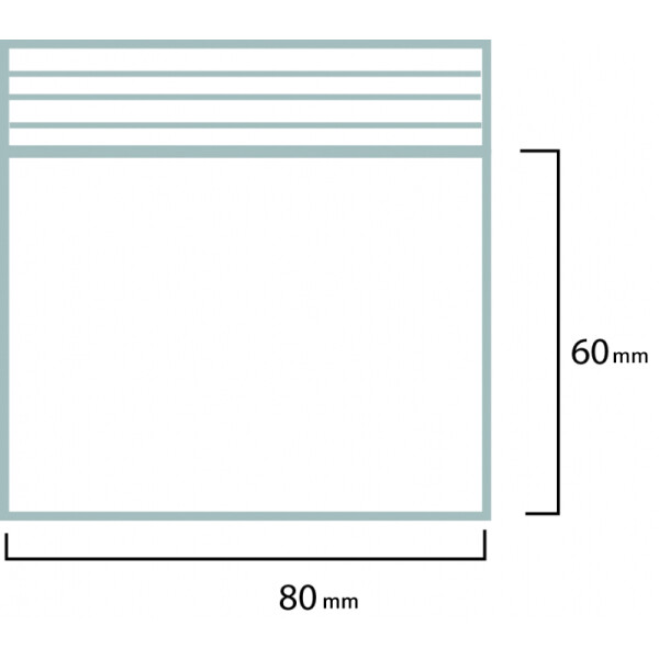 Tütchen 80x60 grüner Rand